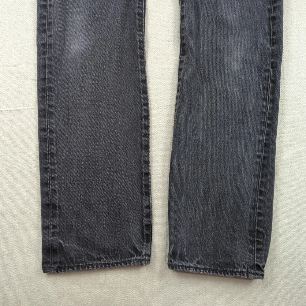 Levis 501 Jeans Mens 33x32* Black Button Fly Western Classic American Distressed